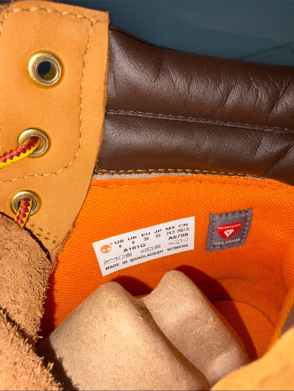 Timberland women's Wheat 6-Inch Premium Waterproof Boots - Picture 2 of 3